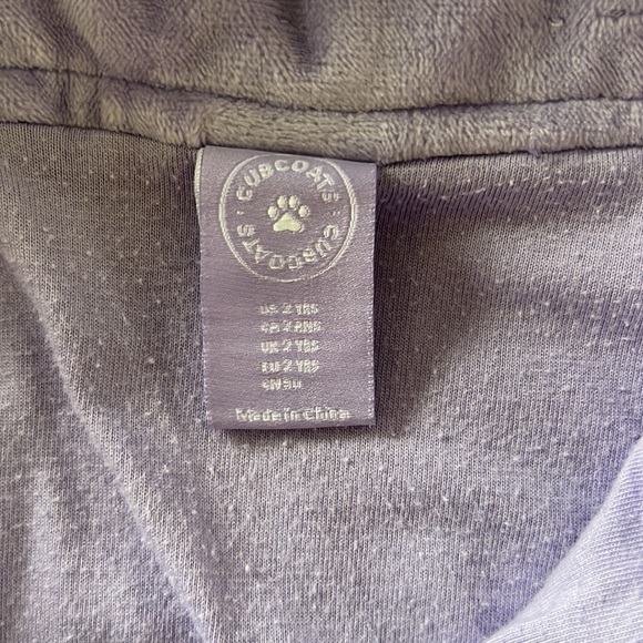 Cubcoat zip up hooded jacket purple size 2T - Picture 2 of 3